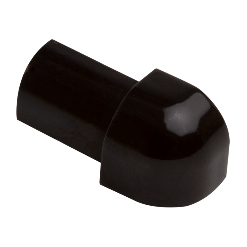 Genesis Black Powder Coated External Round Metal Corners EAC