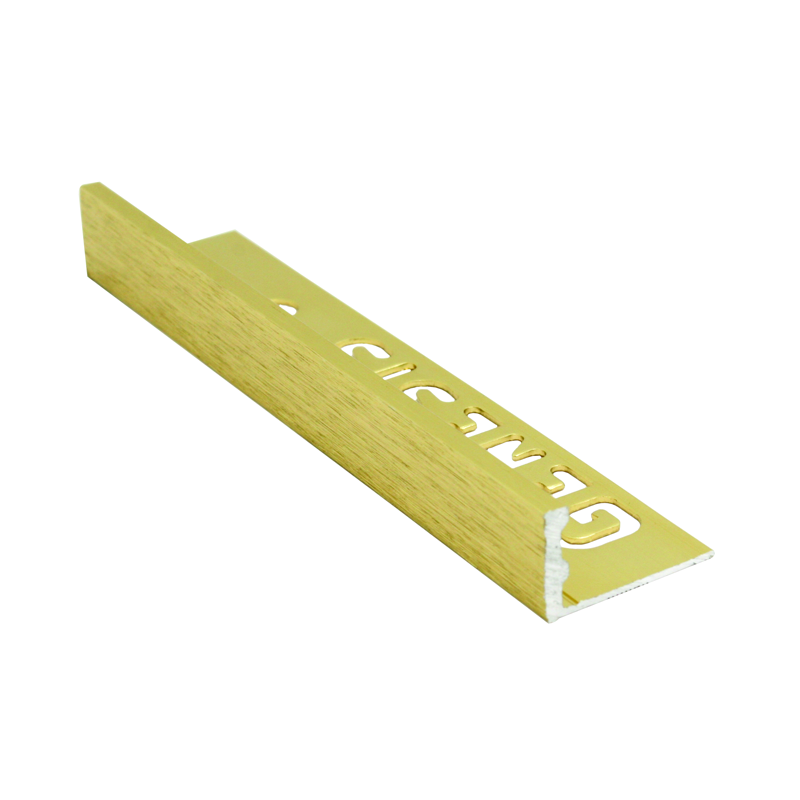 Schluter JOLLY-AMGB Brushed Brass/Gold Aluminium Tile Trim 2.5m