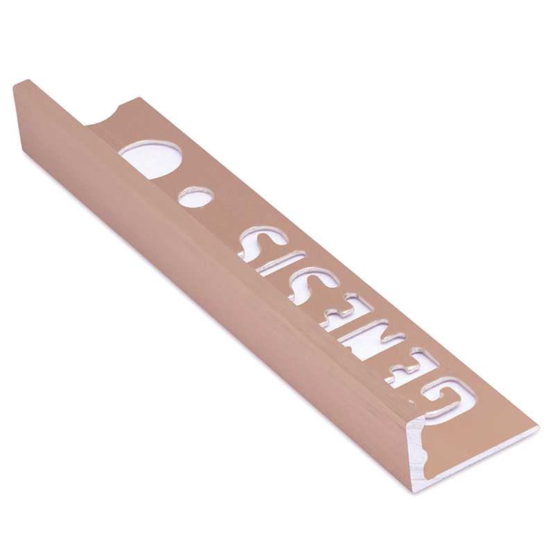 Schluter JOLLY-AKGB Brushed Copper Aluminium Tile Trim 2.5m