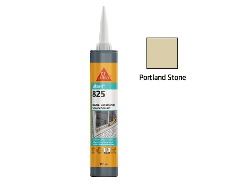 Everbuild - EVB835413 - Sikasil®-825 Silicone Sealant Portland Stone 380ml