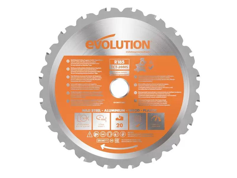 Evolution Mitre Saw Blade 185mm 20T