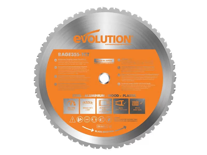 Evolution Multi Material Chop Saw Blade 355mm
