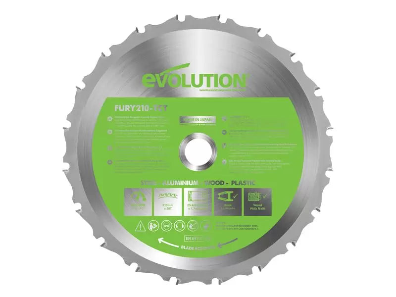 Evolution Multi Purpose Saw Blade 210mm