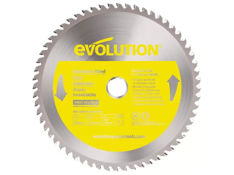 Evolution Stainless Steel Cutting Circular Saw Blade 230mm