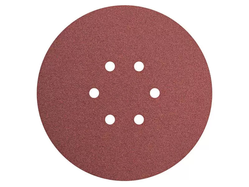 Faithfull - FAIADHL150C - Hook & Loop Sanding Disc DID2 Holed 150mm Coarse (Pack 5)