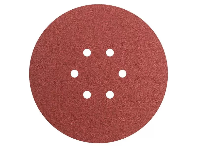 Faithfull - FAIADHL150M - Hook & Loop Sanding Disc DID2 Holed 150mm x 80G (Pack 5)