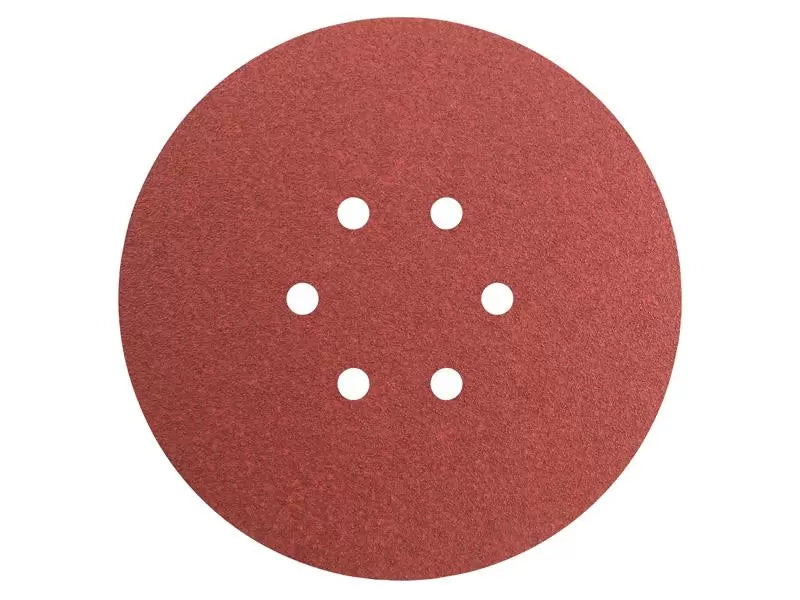 Faithfull - FAIADHL150MF - Hook & Loop Sanding Disc DID2 Holed 150mm Medium Fine (Pack 5)