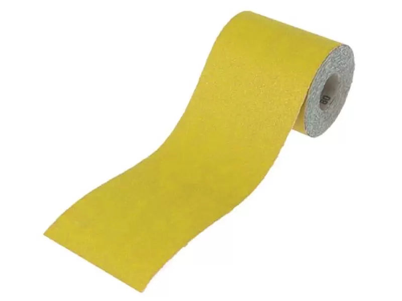 Faithfull - FAIAR5120Y - Aluminium Oxide Sanding Paper Roll Yellow 115mm x 5m 120G