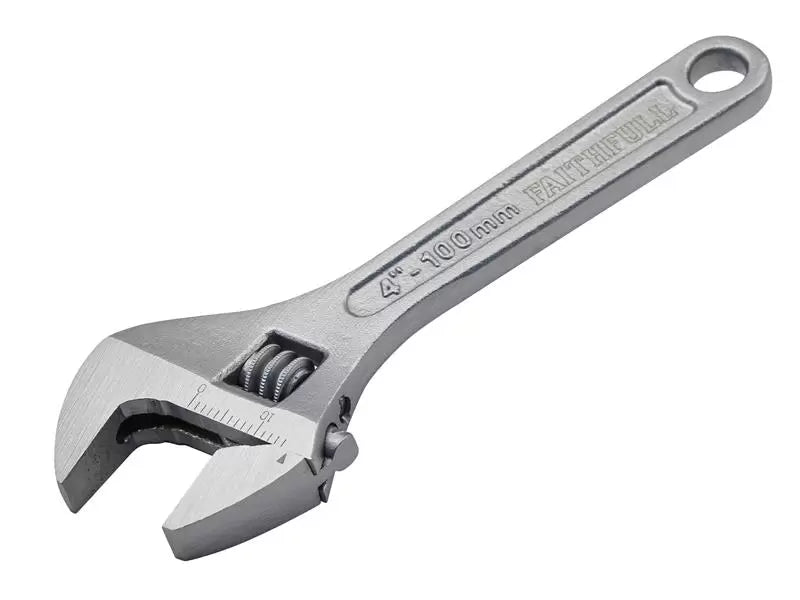 Faithfull - FAIAS100MC - Chrome Adjustable Spanner 100mm (4in)