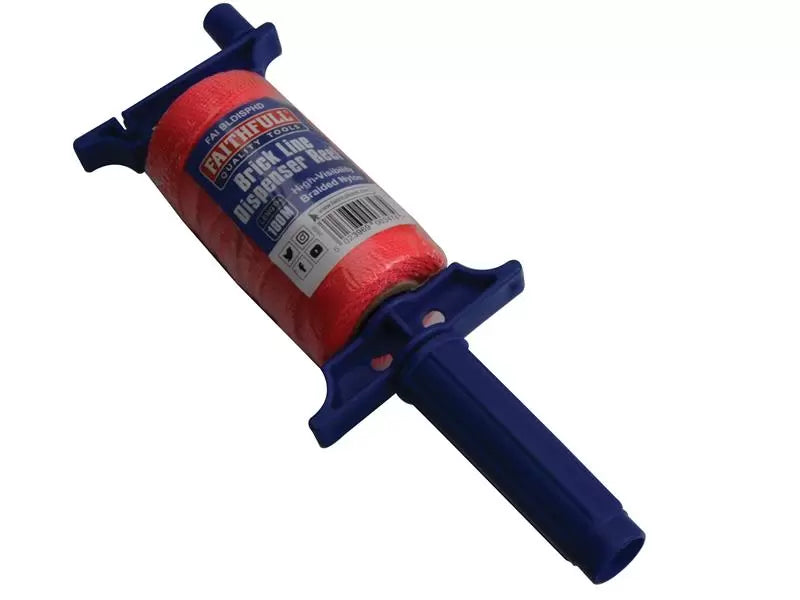 Faithfull - FAIBLDISPHD - Brick Line Dispenser Reel with Hi-Vis Line 100m (330ft)