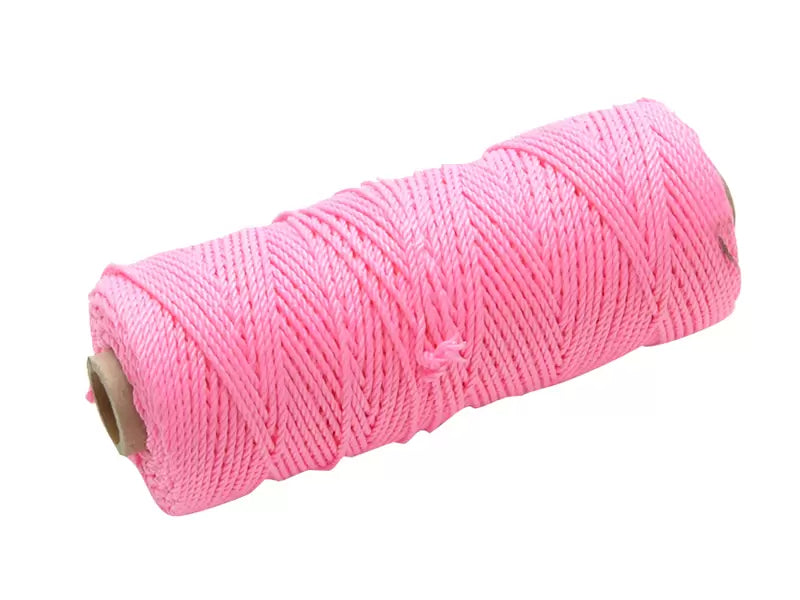 Faithfull - FAIBLHVP - Hi-Vis Nylon Brick Line 100m (330ft) Pink