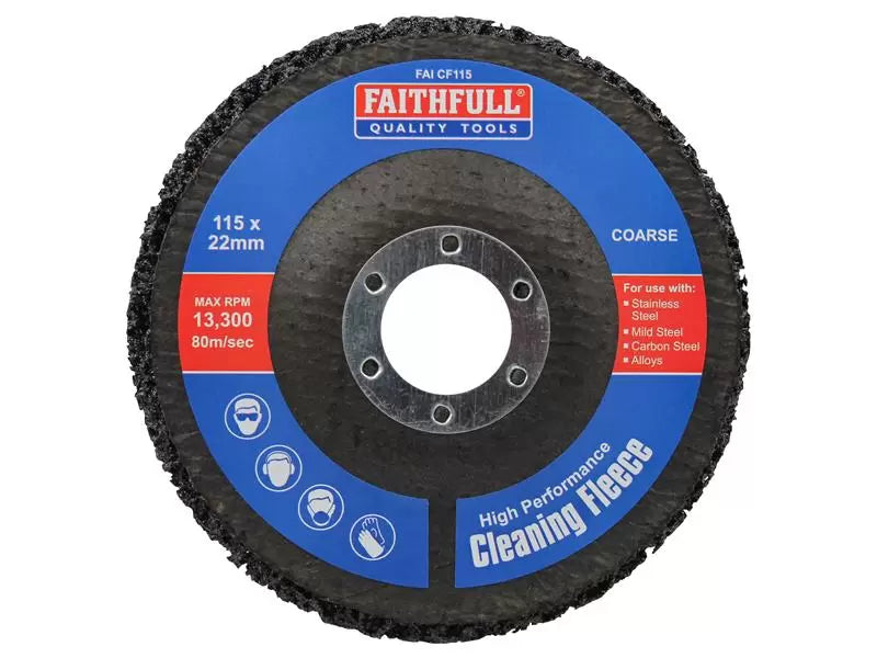 Faithfull - FAICF115 - Cleaning Fleece Disc Coarse 115 x 22mm