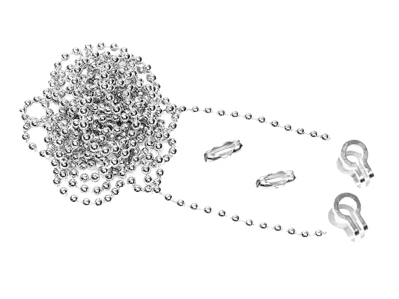 Faithfull - FAICHBALLNP1 - Brass Ball Chain Kit Nickel Plated 1m