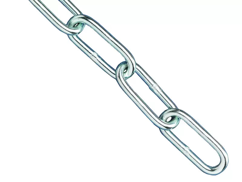 Faithfull - FAICHCUT50Z - Zinc Plated Chain 5mm x 2.5m - Max. Load 160kg