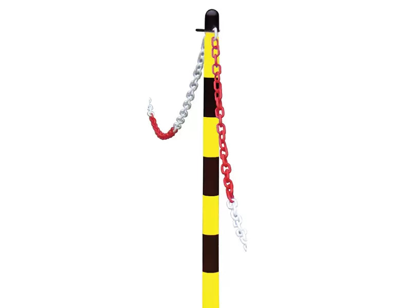Faithfull - FAICHPOSTYB - Plastic Post for Chain - Yellow / Black