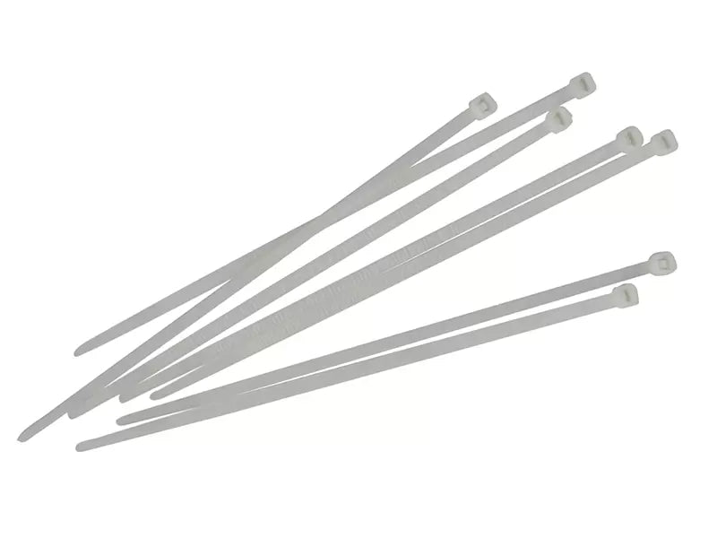 Faithfull - FAICT300W - Cable Ties White 4.8 x 300mm (Pack 100)