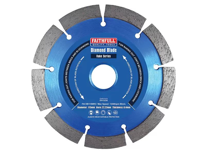 Faithfull Mortar Raking Diamond Blade 115mm