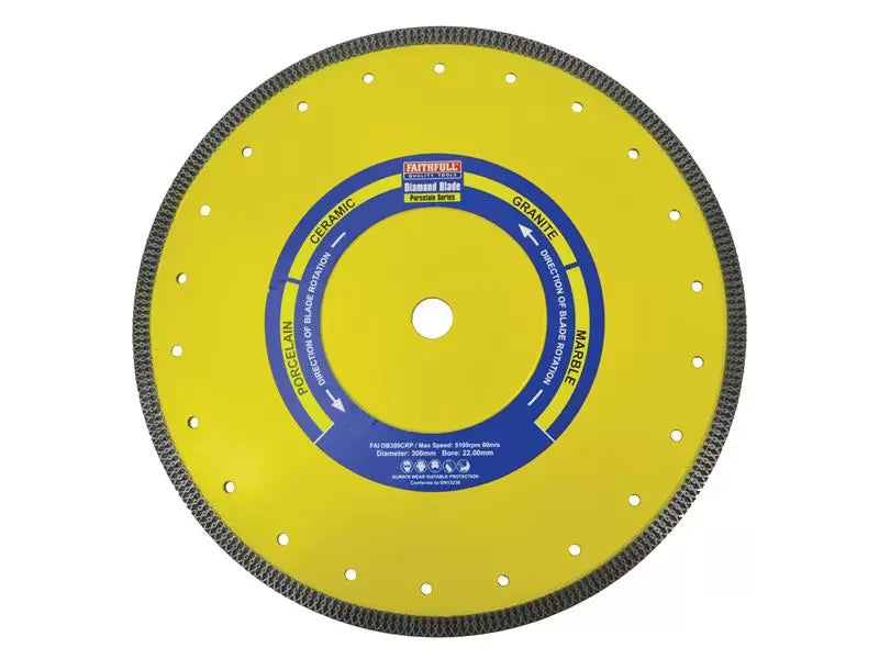 Faithfull Porcelain Diamond Blade 300mm