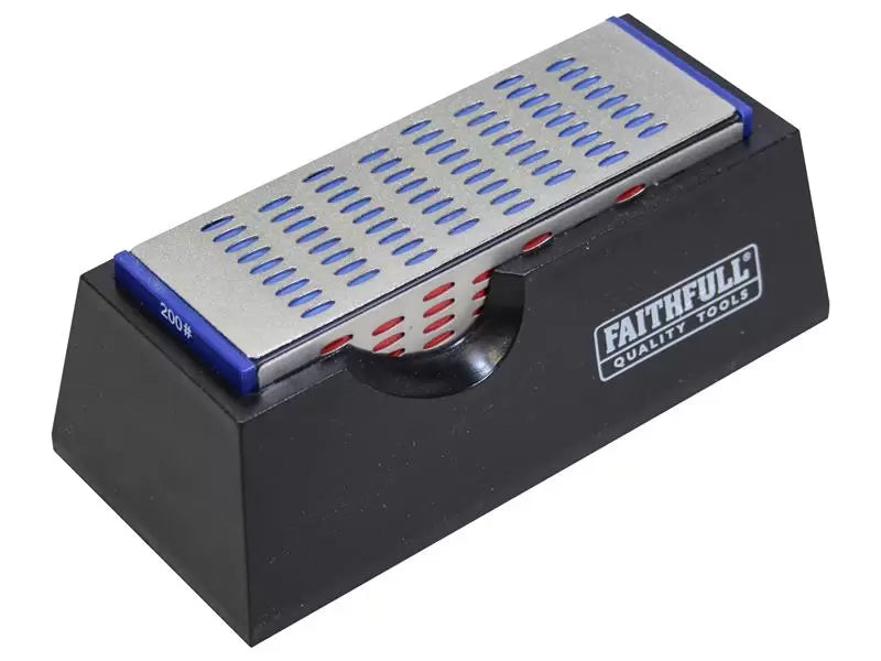 Faithfull Diamond Sharpening Stone 4-Sided