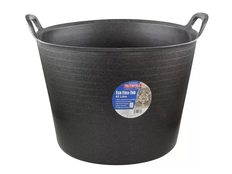 Faithfull - FAIECOFLXB42 - Eco Flex Tub 42 litre - Recycled Black