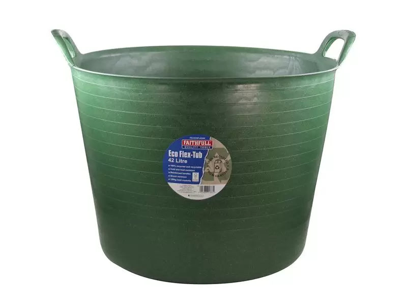 Faithfull - FAIECOFLXG42 - Eco Flex Tub 42 litre - Recycled Green