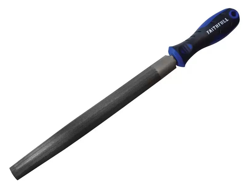 Faithfull - FAIFIHRSC10 - Handled Half-Round Second Cut Engineers File 250mm (10in)