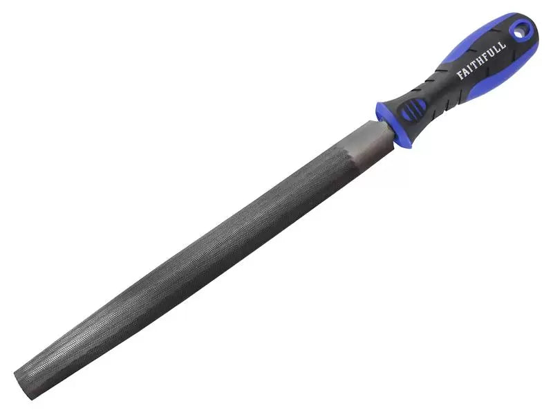Faithfull - FAIFIHRSC12 - Handled Half-Round Second Cut Engineers File 300mm (12in)