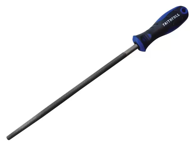 Faithfull - FAIFIRSC10 - Handled Round Second Cut Engineers File 250mm (10in)