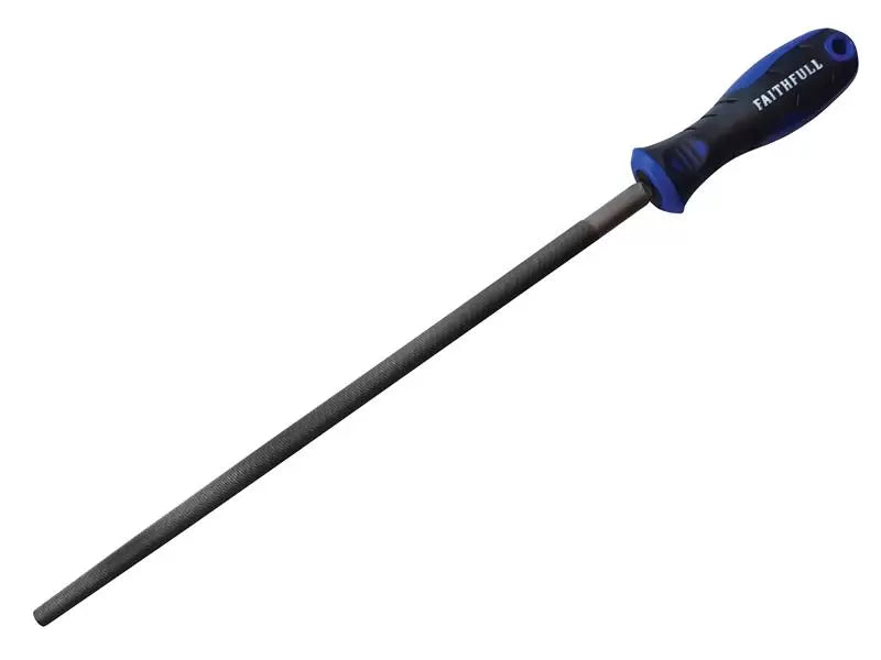 Faithfull - FAIFIRSC12 - Handled Round Second Cut Engineers File 300mm (12in)