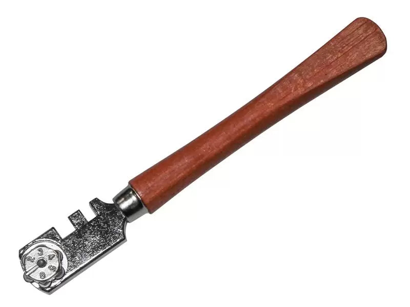 Faithfull - FAIGCSIX - Six Wheel Glasscutter Tungsten Carbide - Wood Handle