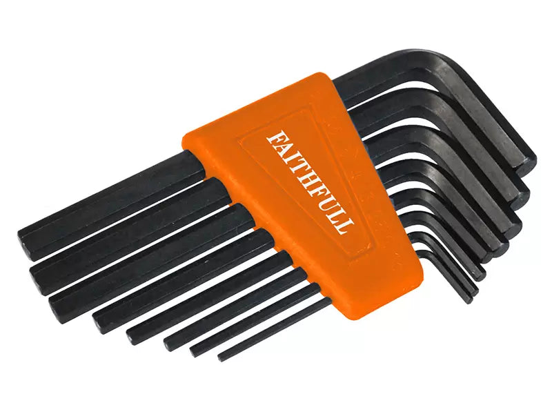 Faithfull - FAIHKS8M - Metric Short Arm Hexagon Key Set, 8 Piece