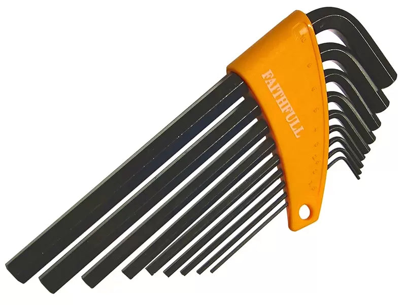 Faithfull - FAIHKS9ML - Metric Long Arm Hex Key Set, 9 Piece