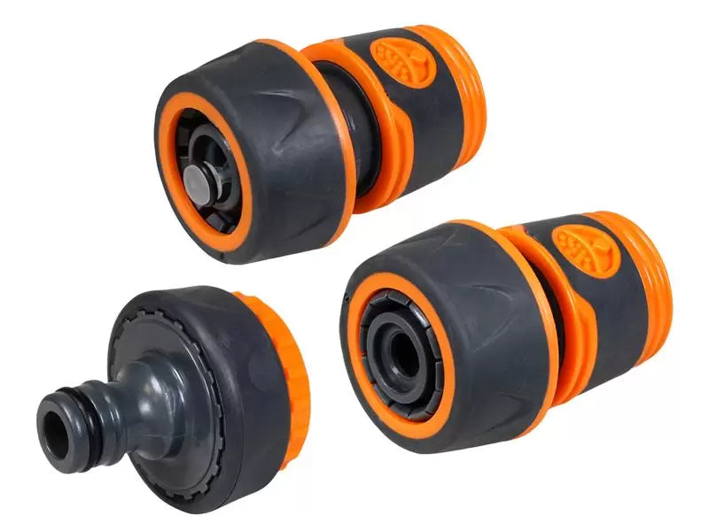 Faithfull - FAIHOSE34KIT - 3/4in Plastic Hose Fittings Kit, 3 Piece