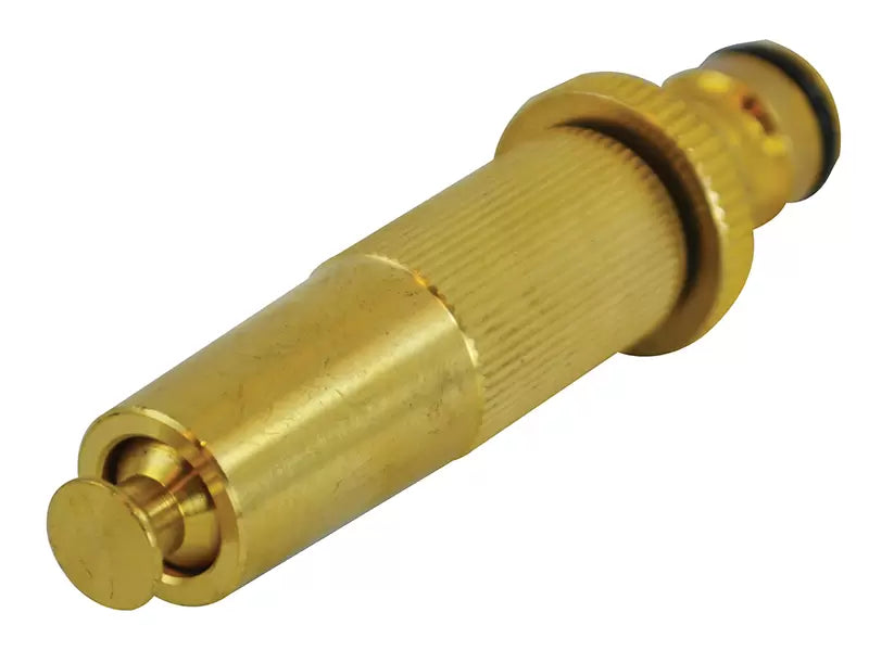 Faithfull - FAIHOSENOZZ - Brass Adjustable Spray Nozzle 12.5mm (1/2in)