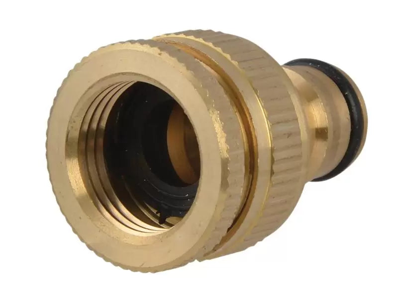 Faithfull - FAIHOSETC - Brass Dual Tap Connector 12.5-19mm (1/2 - 3/4in)