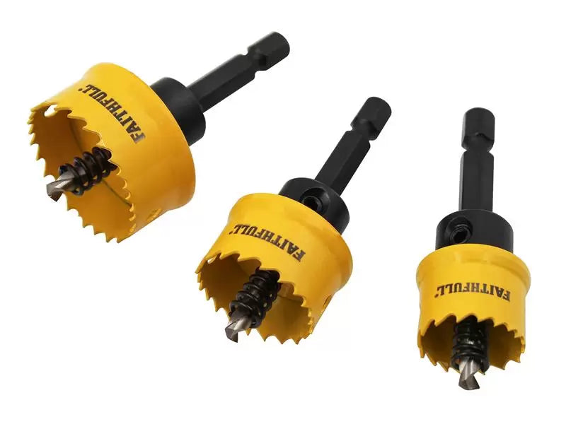 Faithfull Mini Holesaw Set 3pc