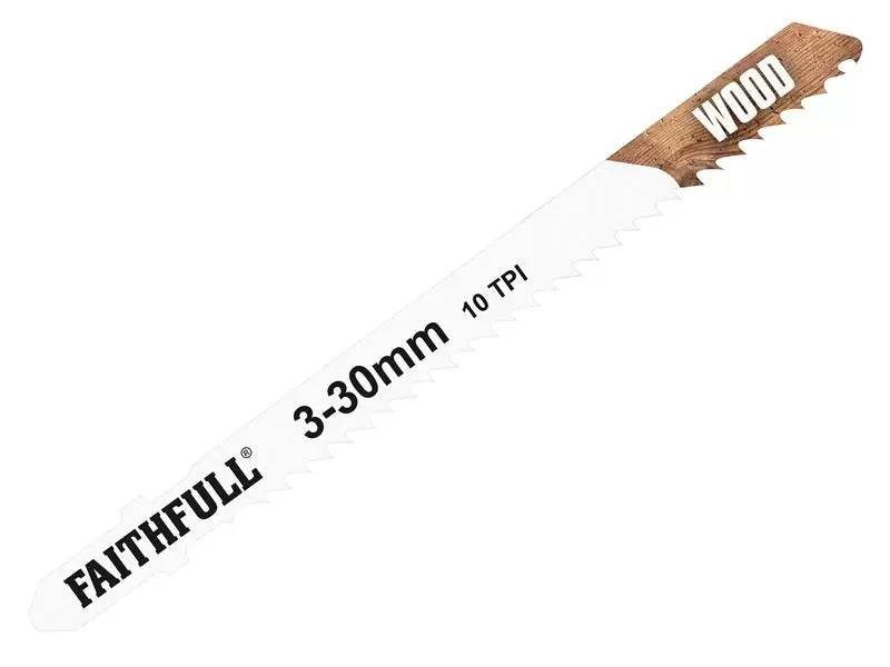 Faithfull - FAIJBT101BR - Laminate/Wood Jigsaw Blades Pack of 5 T101BR
