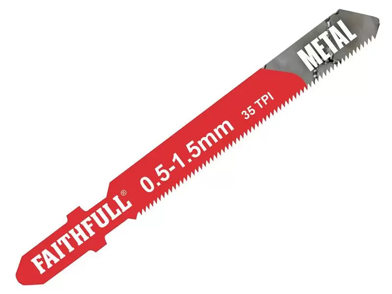 Faithfull - FAIJBT118G - Metal Cutting Jigsaw Blades Pack of 5 T118G