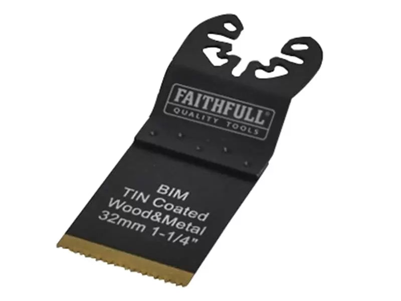 Faithfull - FAIMFBM32 - Multi-Functional Tool Bi-Metal Flush Cut TiN Coated Blade 32mm