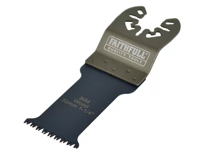 Faithfull - FAIMFHW32P - Premium Arc Cut Hardwood Bi-Metal Blade 32mm