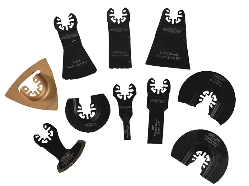 Faithfull Multi Tool Blade Set 10 Piece
