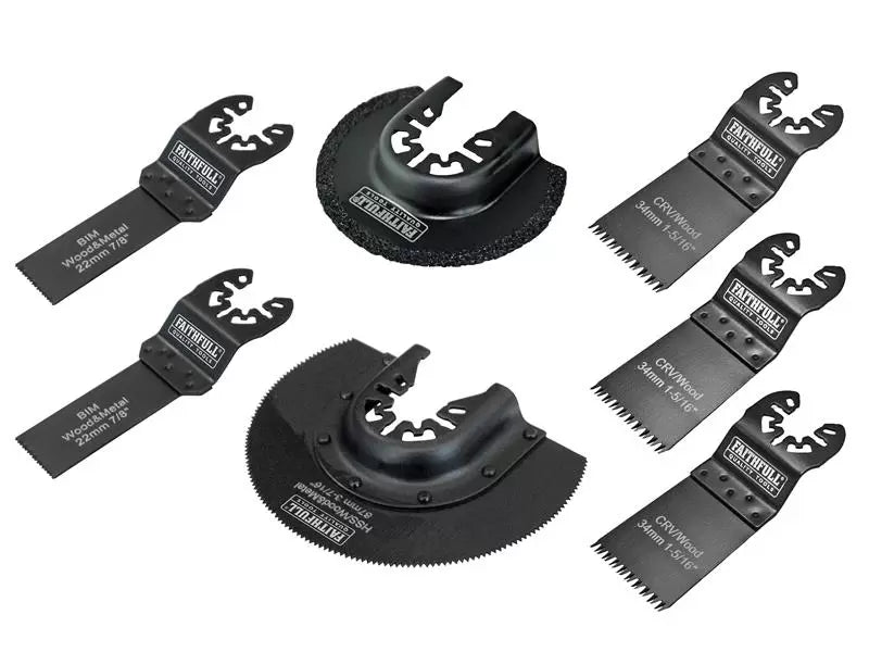 Faithfull Multi Function Blade Set 7pc