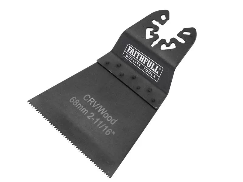 Faithfull - FAIMFW68 - Multi-Function Tool CrV Flush Cut Wood Blade Side Set 68mm