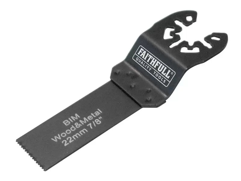 Faithfull - FAIMFWM22 - Multi-Functional Tool Flush Cut Wood/Bi-Metal Blade 22mm