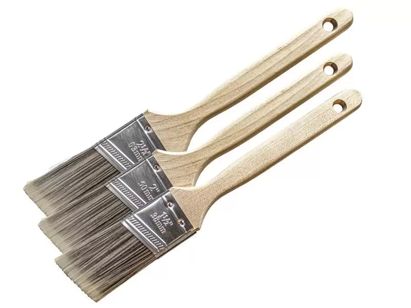 Faithfull - FAIPBTSASH3 - Tradesman Synthetic Sash Brush Set, 3 Piece