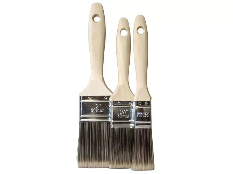 Faithfull - FAIPBTSET3 - Tradesman Synthetic Paint Brush Set, 3 Piece