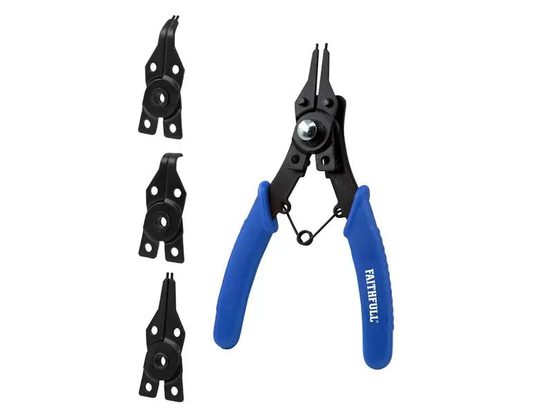 Faithfull - FAIPLCIRSET - Circlip Pliers Set, 5 Piece