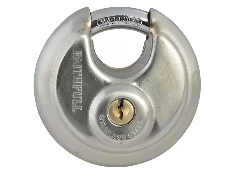 Faithfull - FAIPLSS70DIS - Stainless Steel Discus Padlock 70mm