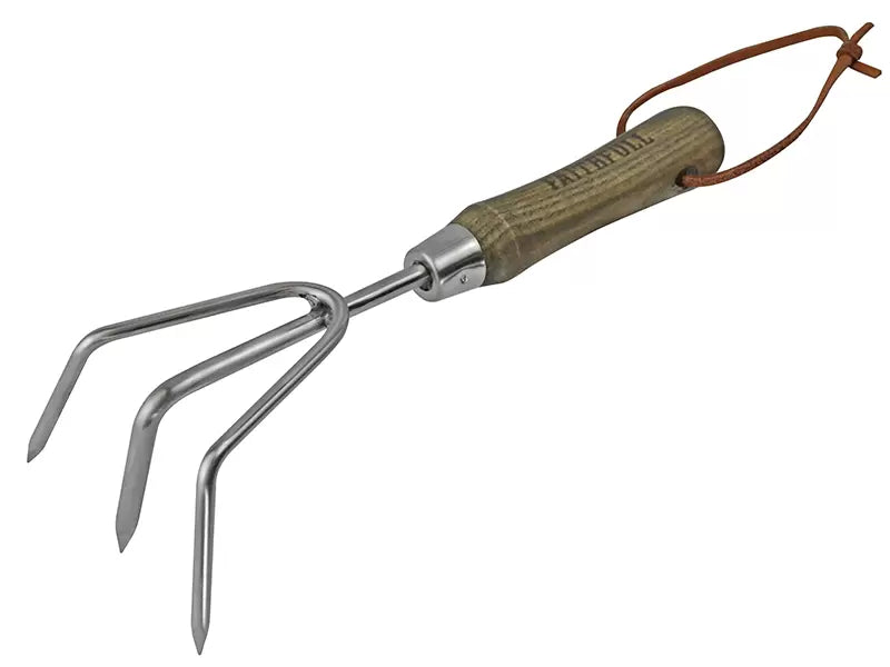Faithfull - FAIPRESHCUL - Prestige Stainless Steel Hand Cultivator Ash Handle