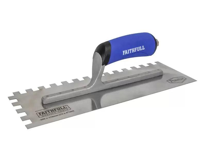 Faithfull - FAIPTNT13SS - Prestige Notched Trowel 330 x 115mm (13 x 4.1/2in) 10mm Notch